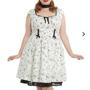 Black widow spider rose dress